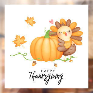 Autocollant Pour Fenêtre Clôture de fenêtre de Thanksgiving