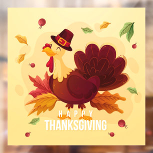 Autocollant Pour Fenêtre Clôture de fenêtre de Thanksgiving