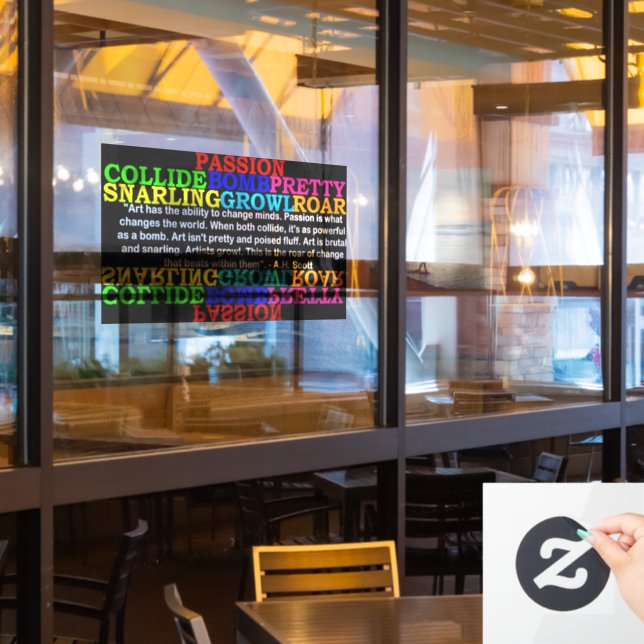 Autocollant Pour Fenêtre Clôture de fenêtre de transformation créative (Fenêtre du restaurant)