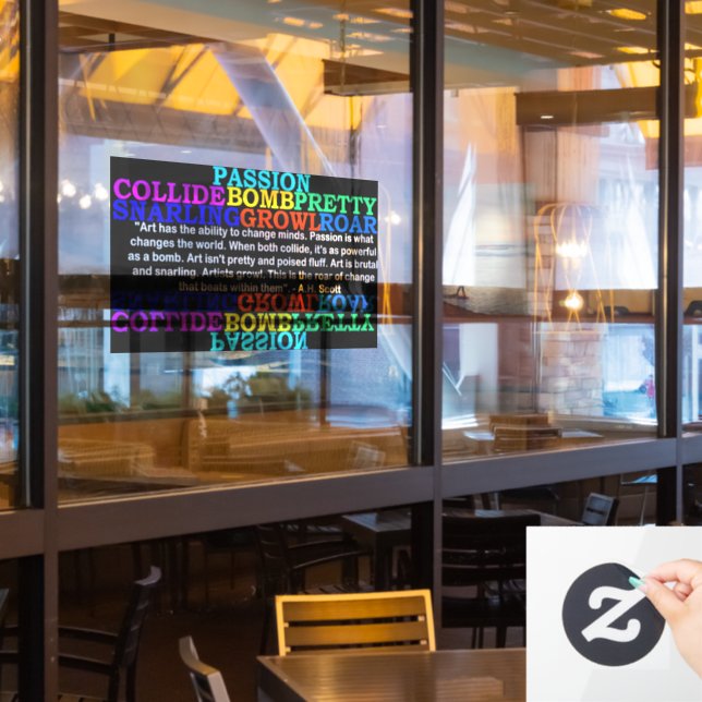 Autocollant Pour Fenêtre Clôture de fenêtre de transformation créative (Fenêtre du restaurant)