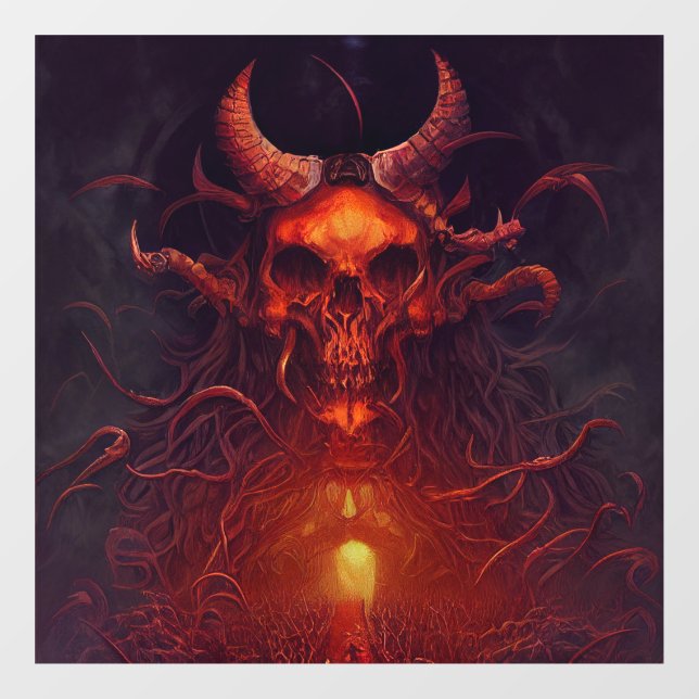 Autocollant Pour Fenêtre Clôture de fenêtre Demon (Feuille)