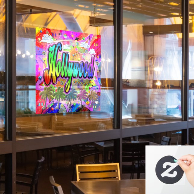 Autocollant Pour Fenêtre Clôture de fenêtre d'Express Hollywood Vista (Fenêtre du restaurant)
