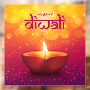 Autocollant Pour Fenêtre Clôture de fenêtre Diwali