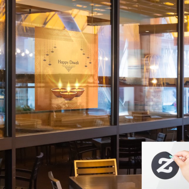 Autocollant Pour Fenêtre Clôture de fenêtre Diwali (Fenêtre du restaurant)