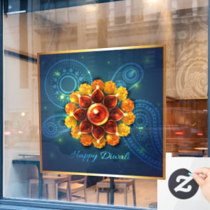 Autocollant Pour Fenêtre Clôture de fenêtre Diwali