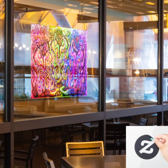 Autocollant Pour Fenêtre Clôture de fenêtre d'octopus (Fenêtre du restaurant)