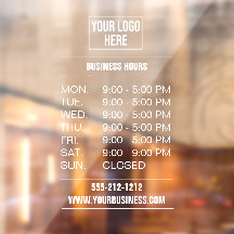 Clôture de fenêtre du logo d'entreprise simple