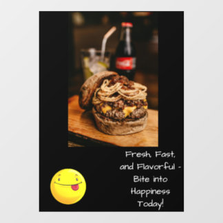 Autocollant Pour Fenêtre Clôture de fenêtre Fast Food