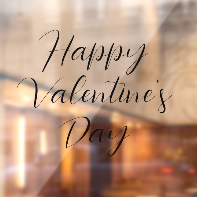 Autocollant Pour Fenêtre Clôture de fenêtre Heureuse Sainte-Valentin (Feuille 2)