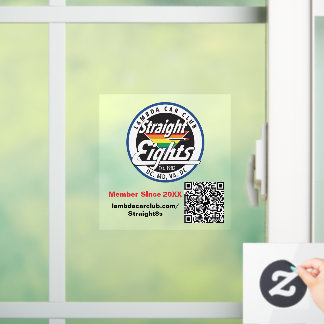 Autocollant Pour Fenêtre Clôture de fenêtre Huit Droites 5x5