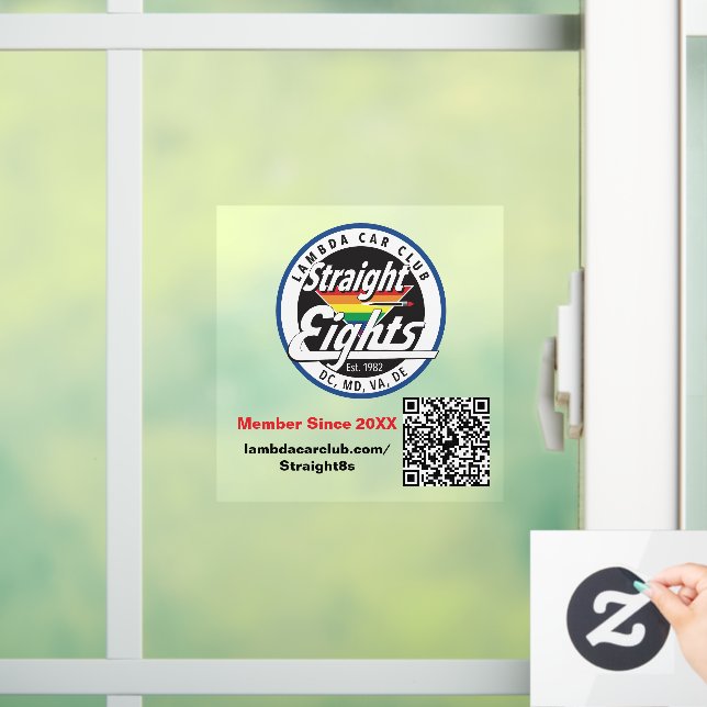 Autocollant Pour Fenêtre Clôture de fenêtre Huit Droites 5x5 (Maison)