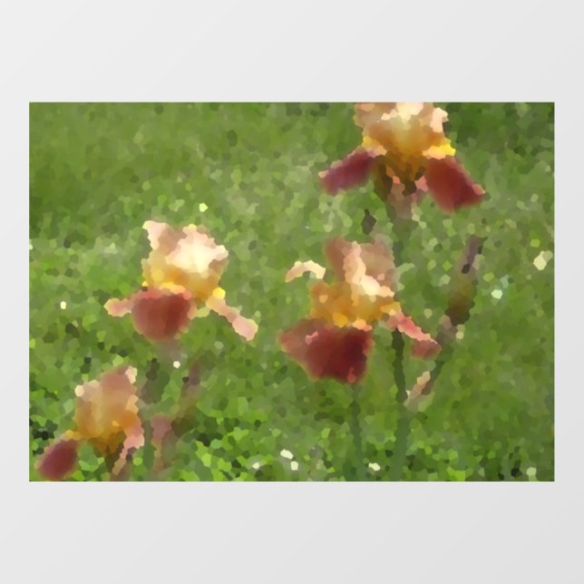 Autocollant Pour Fenêtre Clôture de fenêtre Iris (Feuille)