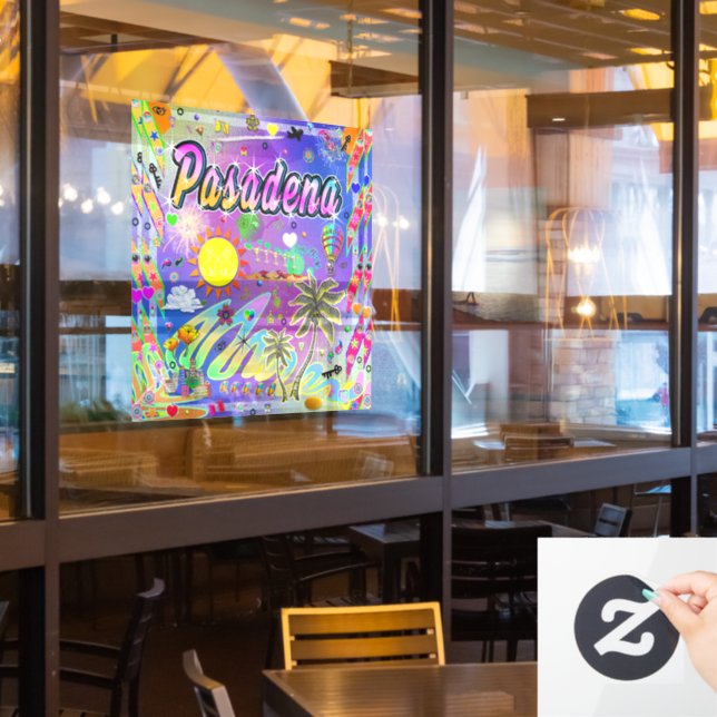 Autocollant Pour Fenêtre Clôture de fenêtre Pasadena Nu Era (Fenêtre du restaurant)