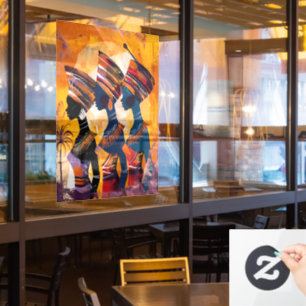 Autocollant Pour Fenêtre Clôture de fenêtre pour femme africaine