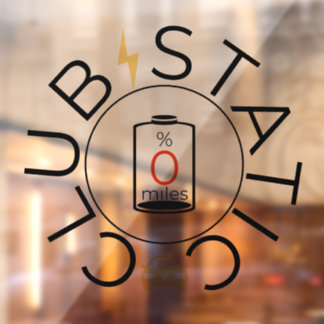 Autocollant Pour Fenêtre Clôture de fenêtre statique EV Club