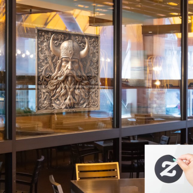 Autocollant Pour Fenêtre Clôture de fenêtre Viking 3D (Fenêtre du restaurant)