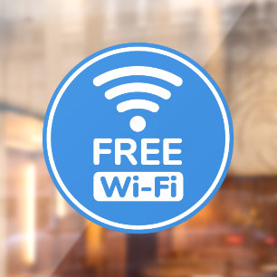 Autocollant Pour Fenêtre Clôture de fenêtre Wi-Fi gratuite