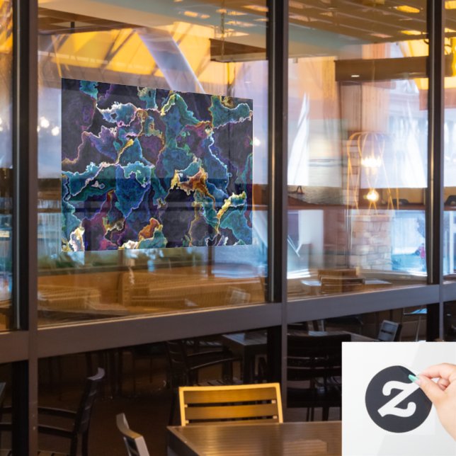 Autocollant Pour Fenêtre Clôture de la fenêtre à lame d'huile (Fenêtre du restaurant)