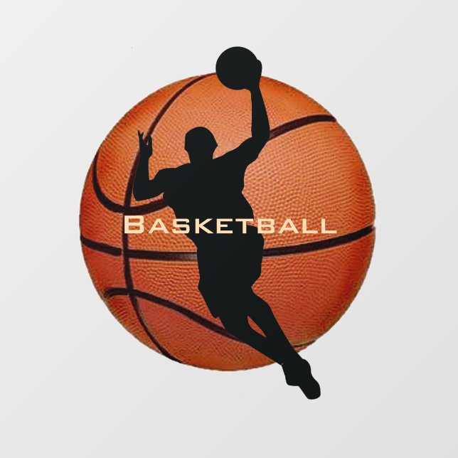 Autocollant Pour Fenêtre Clôture de la fenêtre de basket-ball (Feuille)