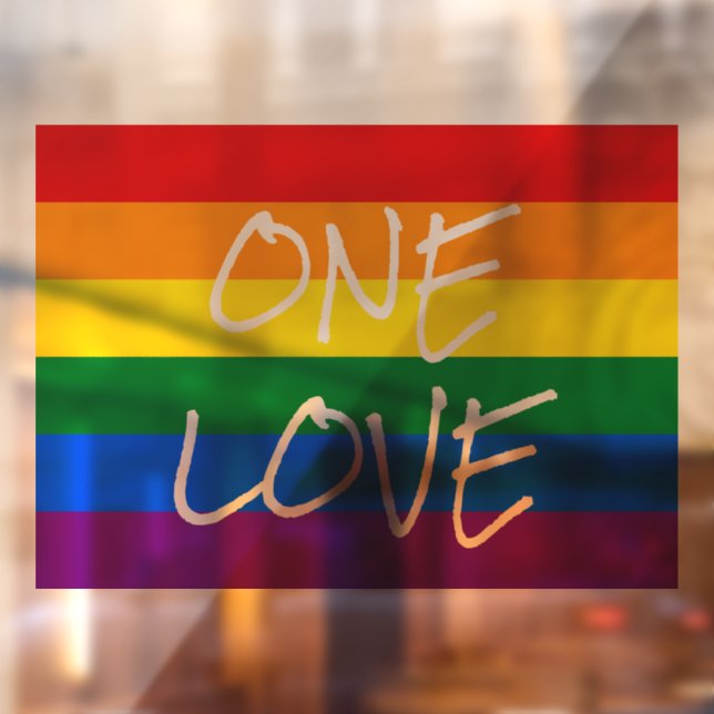 Autocollant Pour Fenêtre Clôture de la fenêtre de la fierté arc-en-ciel (Feuille 2)