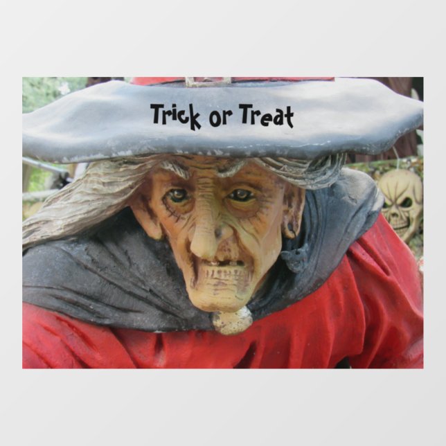 Autocollant Pour Fenêtre Clôture de la fenêtre de sorcière d'Halloween (Feuille)