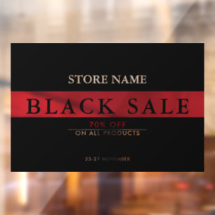 Autocollant Pour Fenêtre Clôture de la fenêtre de vente du vendredi noir