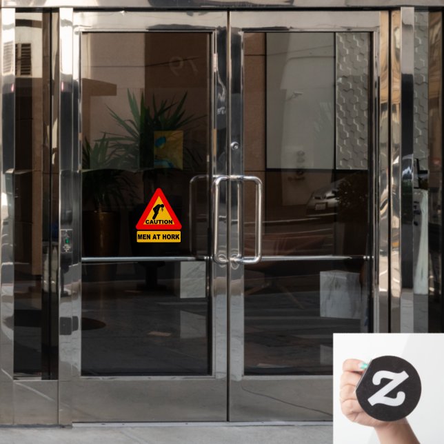 Autocollant Pour Fenêtre Clôture de la fenêtre des signes de barre amusante (Porte de bureau)