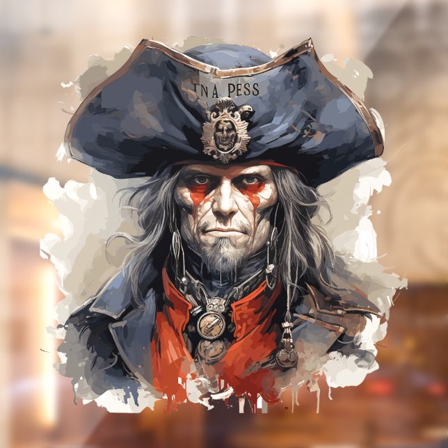 Autocollant Pour Fenêtre Clôture de la fenêtre du pirate de la mort (Feuille 2)