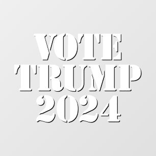 Autocollant Pour Fenêtre Clôture de la fenêtre du vote Trump