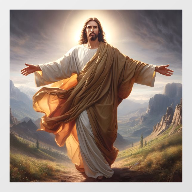 Autocollant Pour Fenêtre Clôture de la fenêtre Jésus (Feuille)