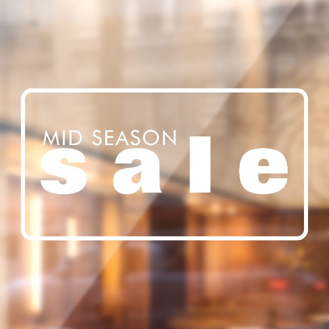 Autocollant Pour Fenêtre Clôture de la fenêtre VENTE au détail (Feuille 2)