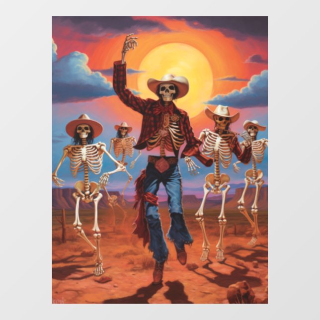 Autocollant Pour Fenêtre Clôture éffrayante de fenêtre Halloween (Feuille)