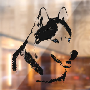 Autocollant Pour Fenêtre Clôture Husky Decal Husky Malamute Chien de Malamu