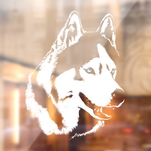 Autocollant Pour Fenêtre Clôture Husky Decal Husky Malamute Chien de Malamu