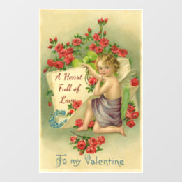 Autocollant Pour Fenêtre Clôture vintage de la fenêtre Cupid Valentine