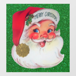 Autocollant Pour Fenêtre Clôture vintage de la fenêtre Père Noël