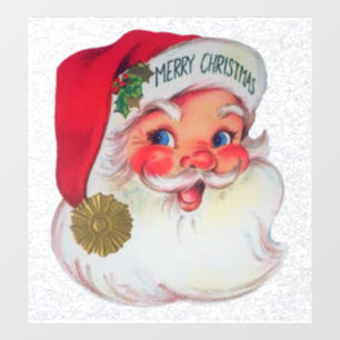 Autocollant Pour Fenêtre Clôture vintage de la fenêtre Père Noël