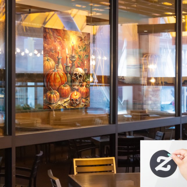 Autocollant Pour Fenêtre Clouage de fenêtre d'art d'Halloween (Fenêtre du restaurant)