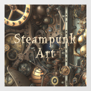 Autocollant Pour Fenêtre Clouage de fenêtre d'art Steampunk