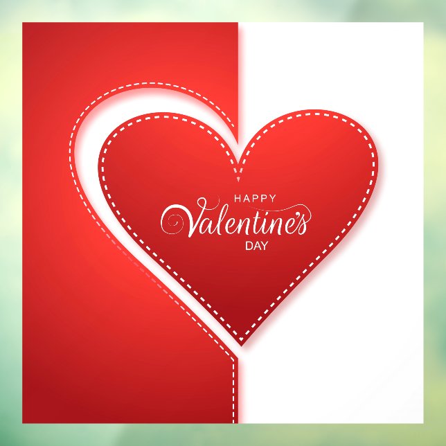 Autocollant Pour Fenêtre Clouage de fenêtre de jour de Valentines (Feuille 3)