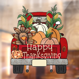 Autocollant Pour Fenêtre Clouage de la fenêtre de camion bon thanksgiving T