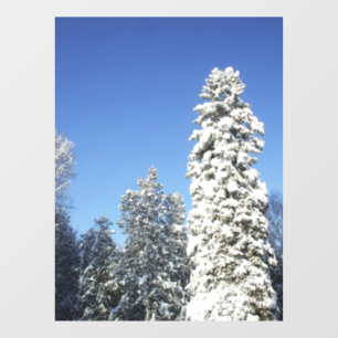 Autocollant Pour Fenêtre Clouage de la fenêtre de l'arbre du grand pin cou