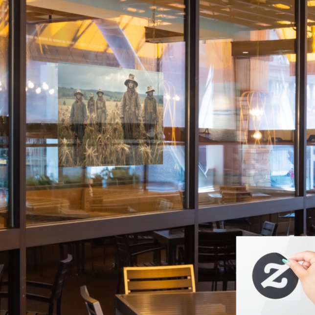 Autocollant Pour Fenêtre Clouage de la fenêtre d'éclair d'Halloween (Fenêtre du restaurant)