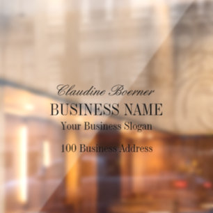 Autocollant Pour Fenêtre Clous de la fenêtre Business Home