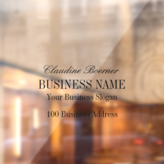 Autocollant Pour Fenêtre Clous de la fenêtre Business Home