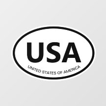 Code pays ovale ou abréviation d'état USA