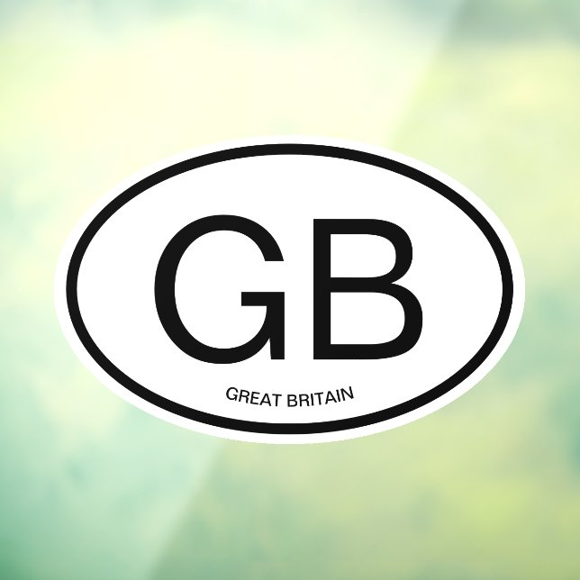 Autocollant Pour Fenêtre Code pays ovale personnalisé abréviation voiture s (Feuille 3)