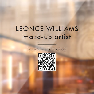 Autocollant Pour Fenêtre Code QR de branding d'entreprise moderne minimalis
