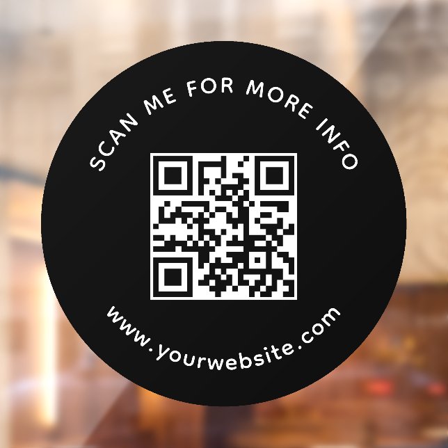 Autocollant Pour Fenêtre Code QR de l'entreprise professionnelle Scannez-mo (Feuille 2)