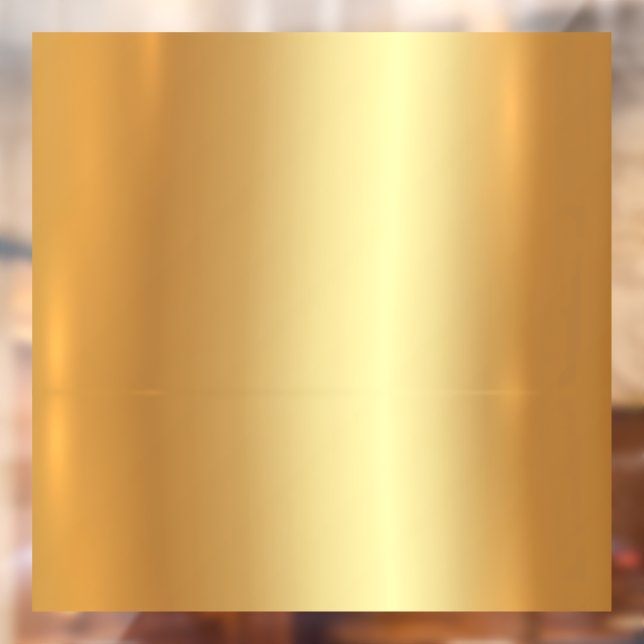 Autocollant Pour Fenêtre Code QR de logo de texte personnalisé Faux Or Vide (Feuille 2)